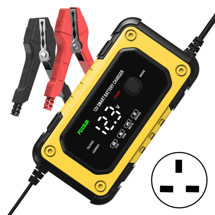 FOXSUR FBC1206E 6A 12V Car / Motorcycle Smart Battery Charger(UK Plug)
