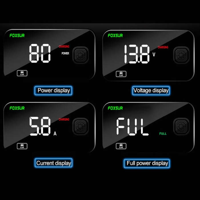 FOXSUR FBC1206E 6A 12V Car / Motorcycle Smart Battery Charger(AU Plug)