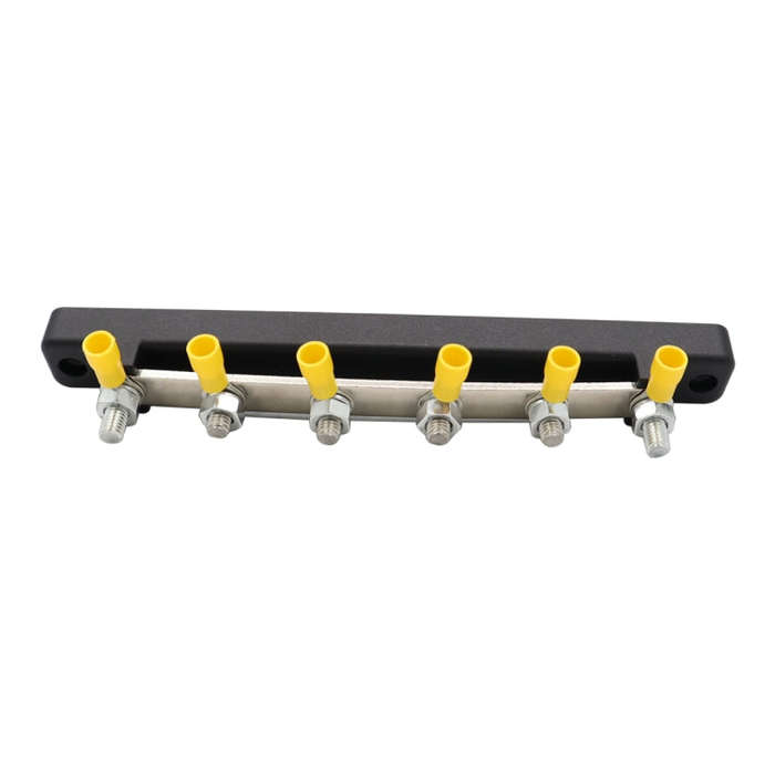 CP-3124 RV Yacht 150A High Current Single-row 4-way Busbar with 6pcs Terminals