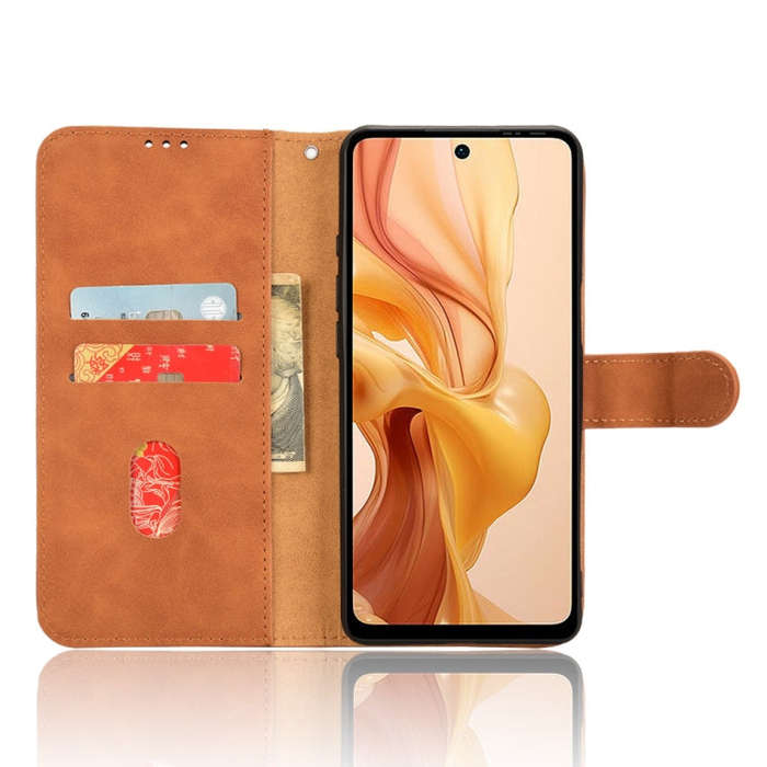For Ulefone Note 18 Ultra Skin Feel Magnetic Flip Leather Phone Case(Brown)