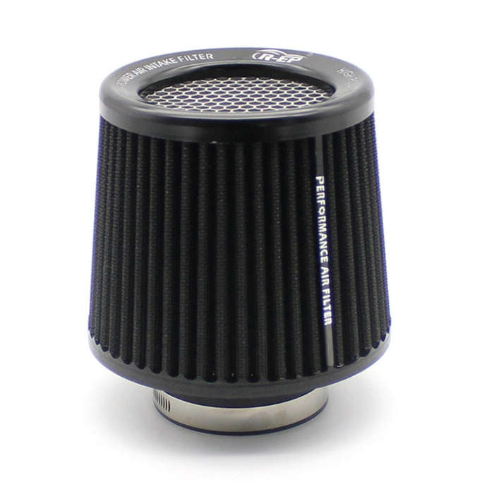 XH-UN077-079 Car High Flow Cold Cone Engine Air Intake Filter, Size:63mm(Black)