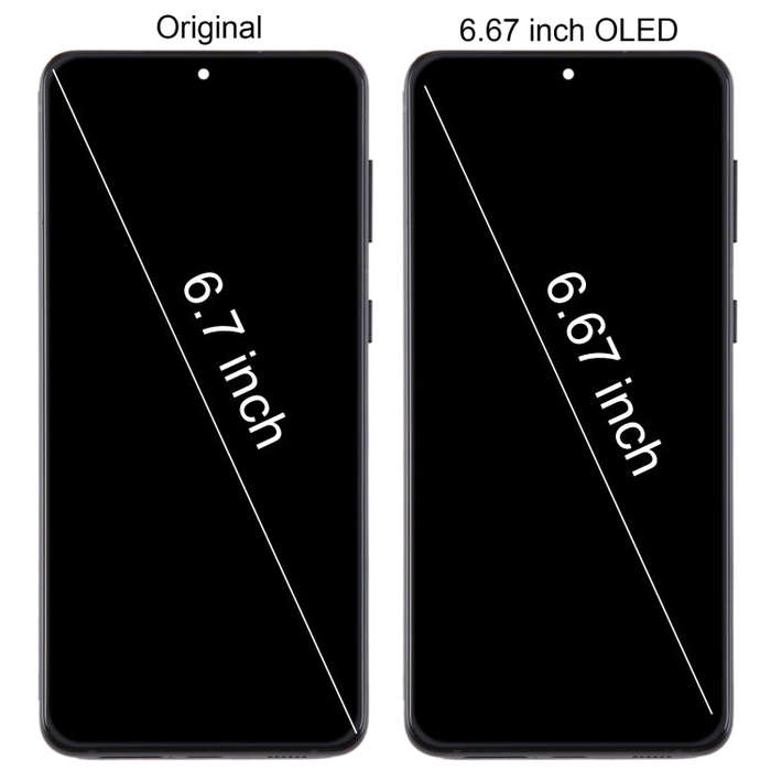 For Samsung Galaxy S21+ 5G SM-G996B 6.67 inch 6.67 inch OLED LCD Screen Digitizer Full Assembly w...