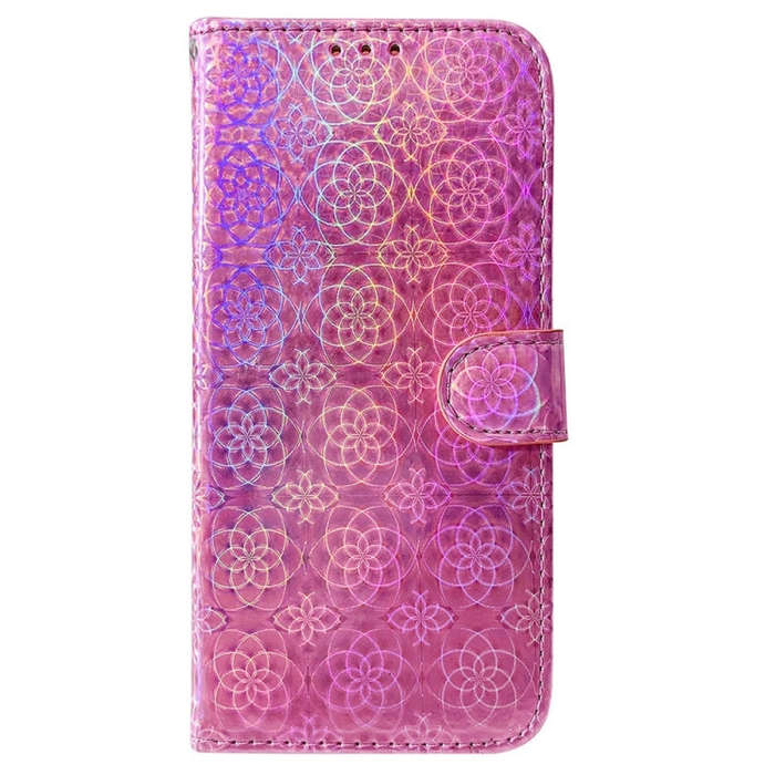 For Motorola Moto G04s / Moto E14 Colorful Magnetic Buckle Leather Phone Case(Pink)