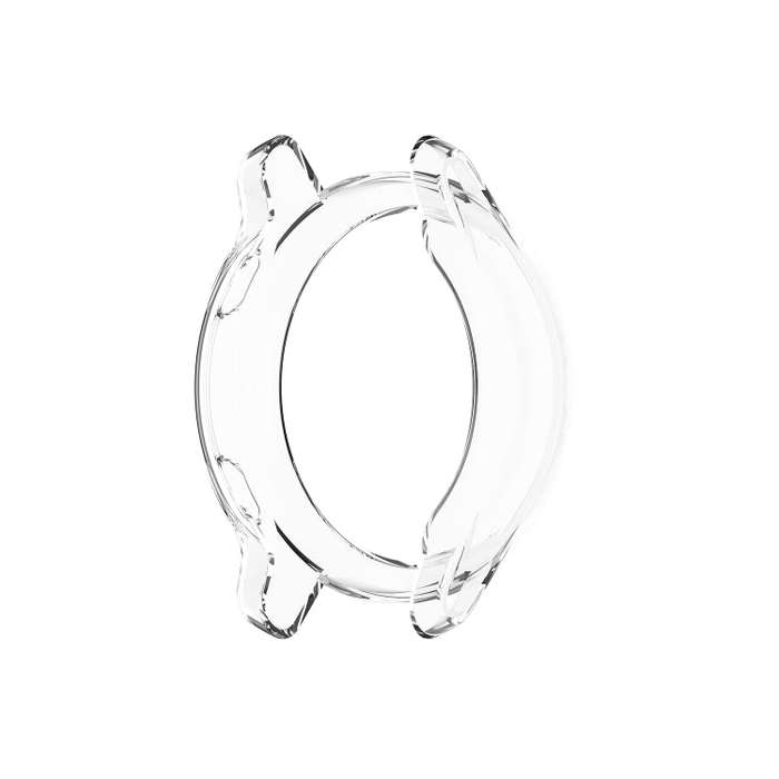 For Garmin Venu TPU Wrapped Empty Half Case Watch Case(Transparent White)
