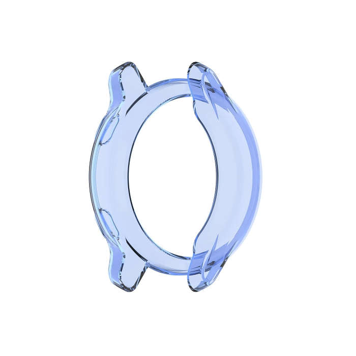 For Garmin Venu TPU Wrapped Empty Half Case Watch Case(Transparent Blue)