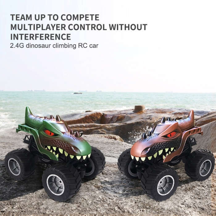 JJR/C Q148 2.4G Remote Control Dinosaur Climbing Car(Brown)