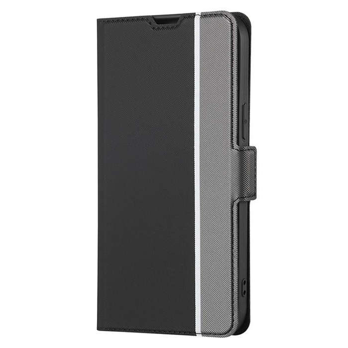 For Honor X8c 4G Twill Texture Side Button Leather Phone Case(Black)