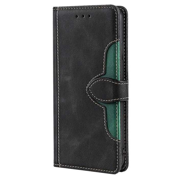 For Honor X8c 4G Skin Feel Magnetic Buckle Leather Phone Case(Black)