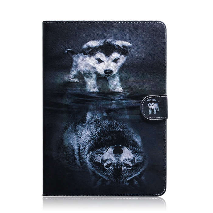 For Huawei MatePad Colored Drawing Pattern Horizontal Flip PU Leather Case with Holder & Card Slo...