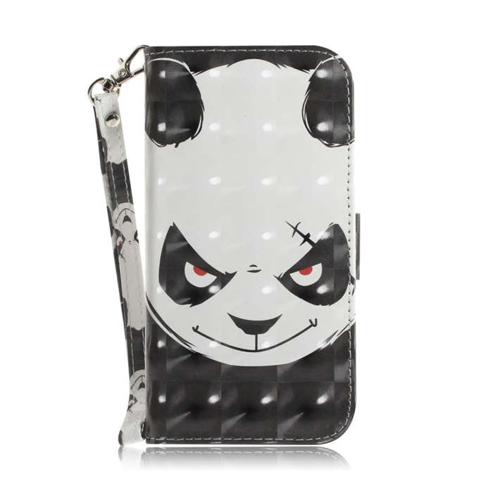 For Motorola Moto G85 3D Colored Flip Leather Phone Case(Angry Bear)
