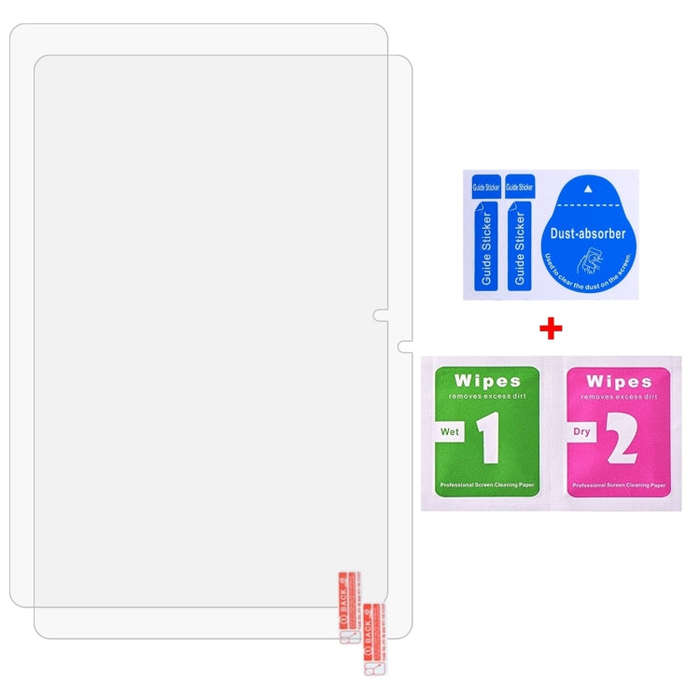 For Doogee T30E 10.1 2pcs 9H 0.3mm Explosion-proof Tempered Glass Film