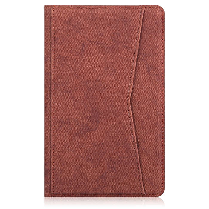 For Huawei MatePad T8 Marble Cloth Texture Horizontal Flip Leather Case with Card Slot & Holder(B...