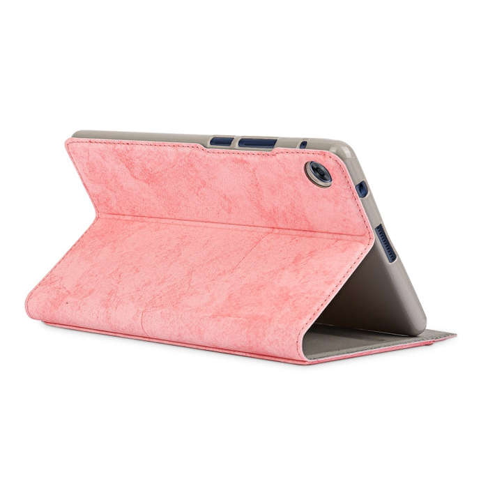 For Huawei MatePad T8 Marble Cloth Texture Horizontal Flip Leather Case with Card Slot & Holder(P...