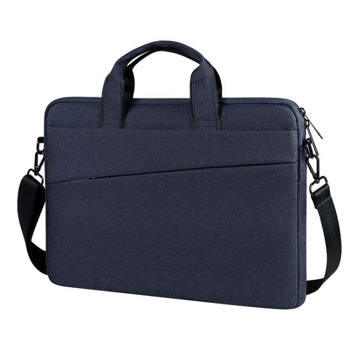 For 13.3 inch ST01S Waterproof Oxford Laptop Diagonal Shoulder Handbag(Navy Blue)