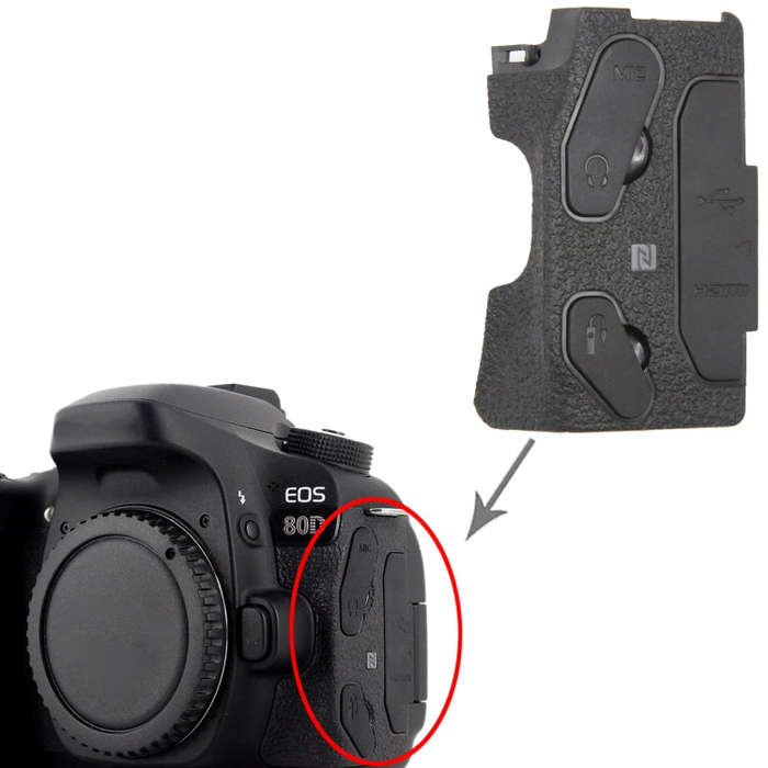 For Canon EOS 80D OEM USB Cover Cap