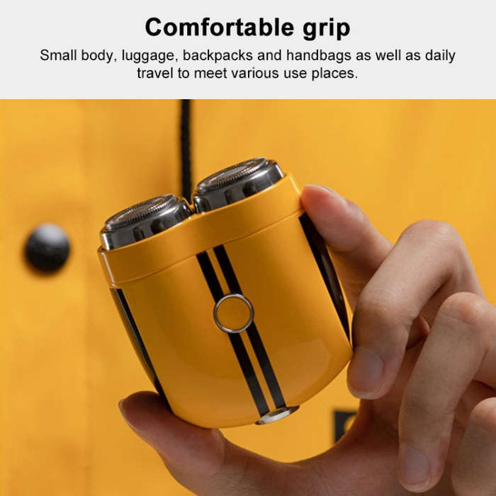 Portable Wet and Dry Double Shaving IPX7 Waterproof Electric Shaver(Black)