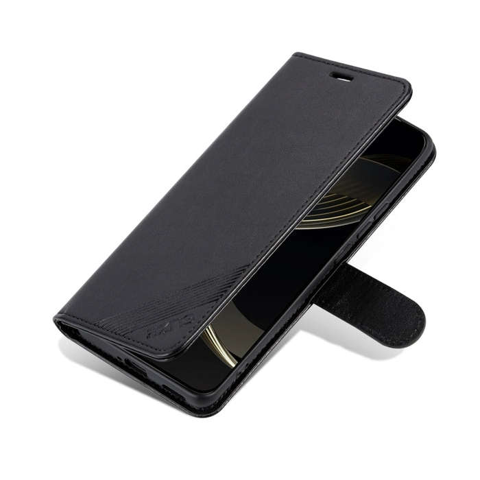 For Huawei Maimang 30 AZNS Sheepskin Texture Flip Leather Phone Case(Black)
