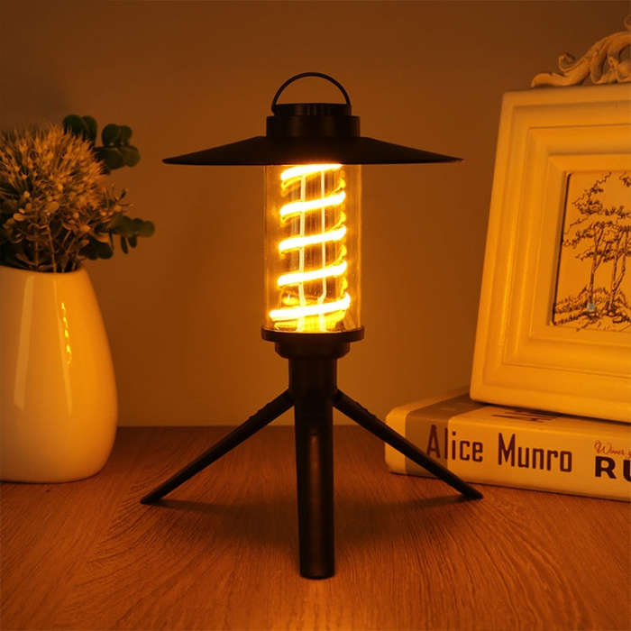 USB-C / Type-C Outdoor Portable Camping Night Light Set, Flashlight + Shade + Tripod