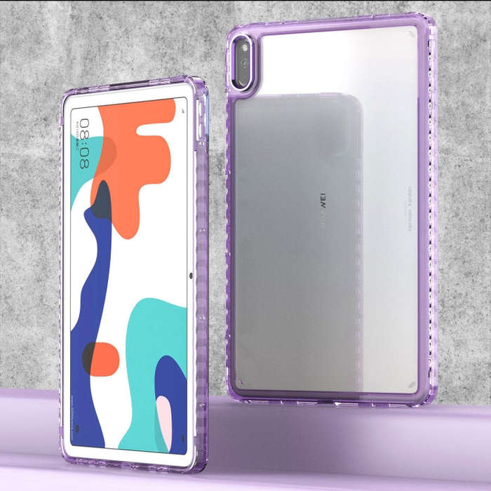 For Huawei MatePad 10.4 Clear Acrylic Shockproof Tablet Case(Purple)