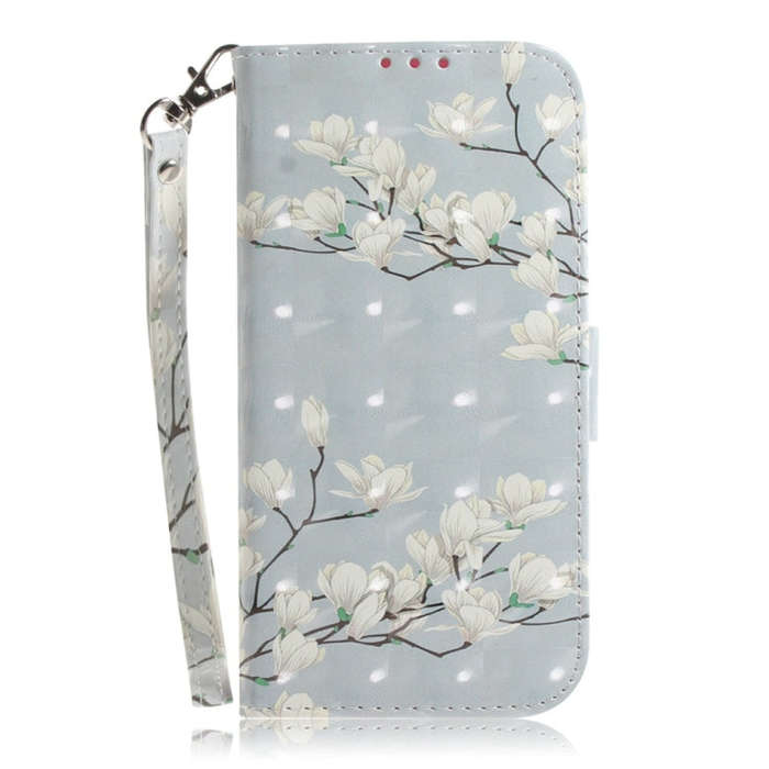 For Honor X6b 3D Colored Horizontal Flip Leather Phone Case(Magnolia)