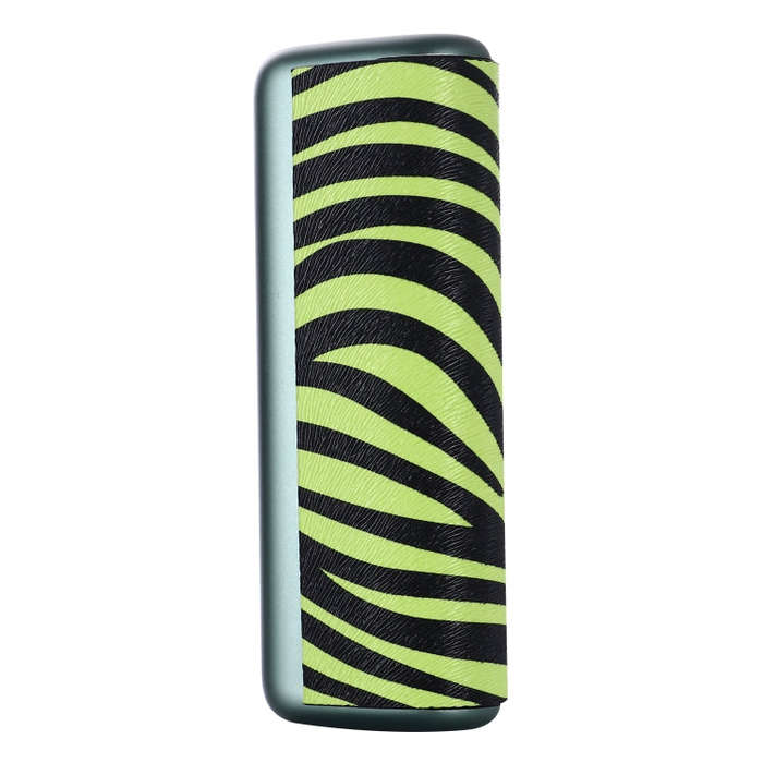 For IQOS ILUMA Prime PU Leather Electronic Cigarette Protective Case(Zebra Green)