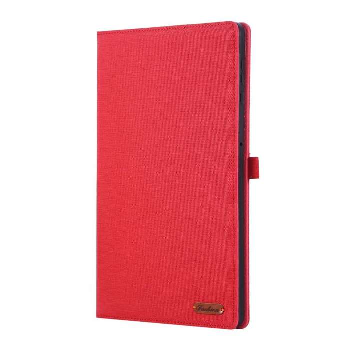For Honor Pad X9a Fabric Texture Horizontal Flip Leather Tablet Case(Red)
