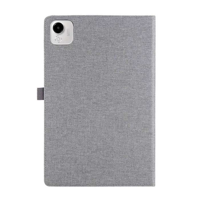 For Honor Pad X9a Fabric Texture Horizontal Flip Leather Tablet Case(Gray)