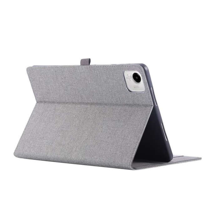 For Honor Pad X9a Fabric Texture Horizontal Flip Leather Tablet Case(Gray)