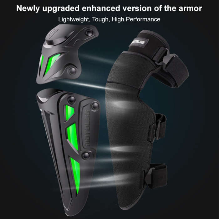Motolsg MT-05 Motorcycle Bicycle Riding Protective Gear 4 in 1 Elbow Pads(Green)