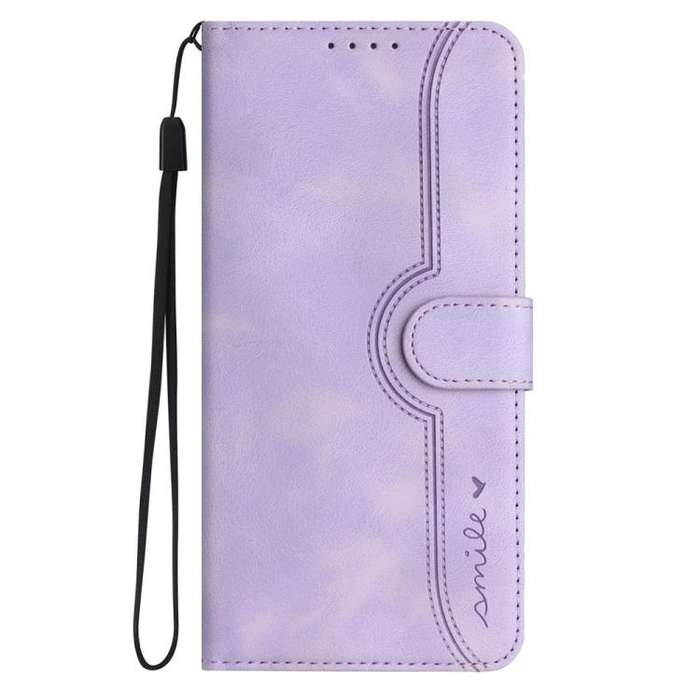 For Motorola Edge 60 Fusion / Edge 5G 2025 Heart Pattern Skin Feel Leather Phone Case(Purple)