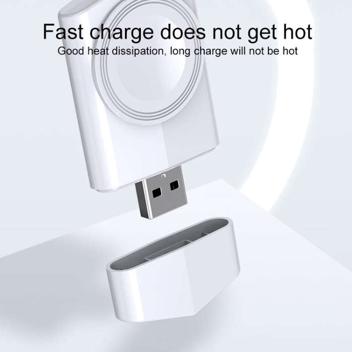 For Apple Watch Series USB Port Portable Magnetic Wireless Charger(Black)