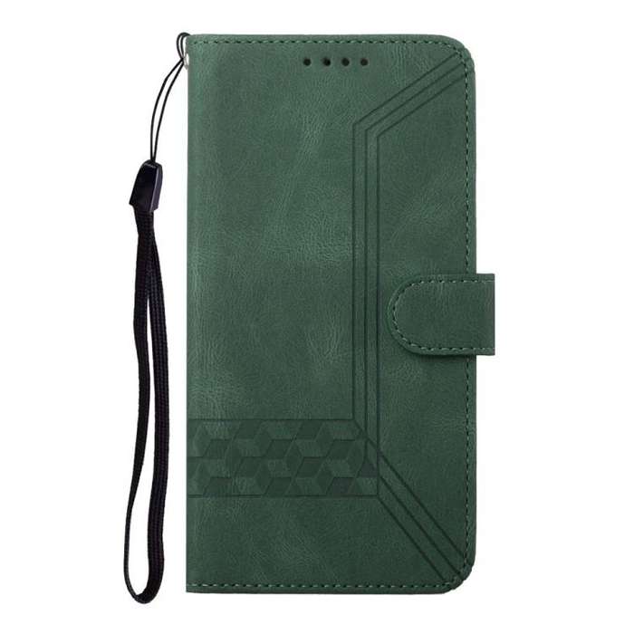 For Motorola Edge 60 Fusion / Edge 5G 2025 Cubic Skin Feel Flip Leather Phone Case(Green)