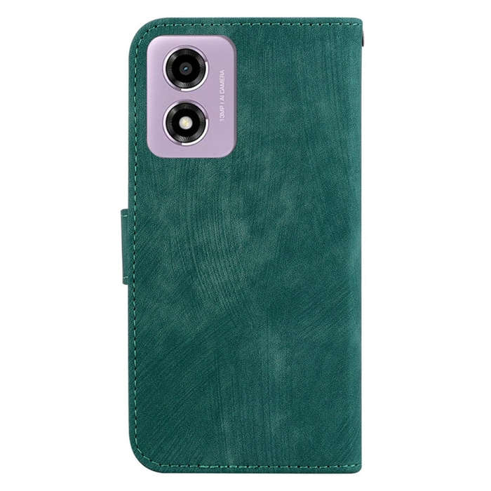 For Motorola Moto G04s / Moto E14 Little Tiger Embossed Leather Phone Case(Green)