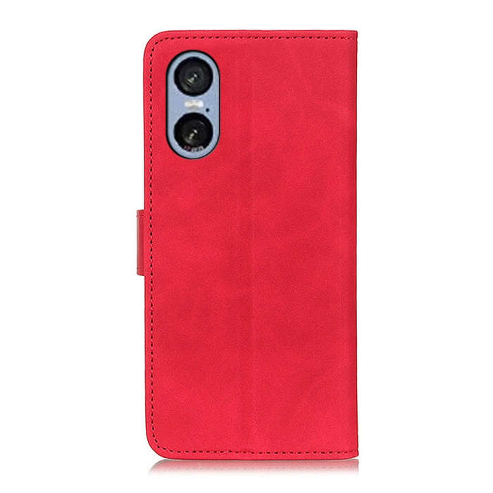 For Sony Xperia 5 VI KHAZNEH Retro Texture Horizontal Flip Leather Phone Case(Red)