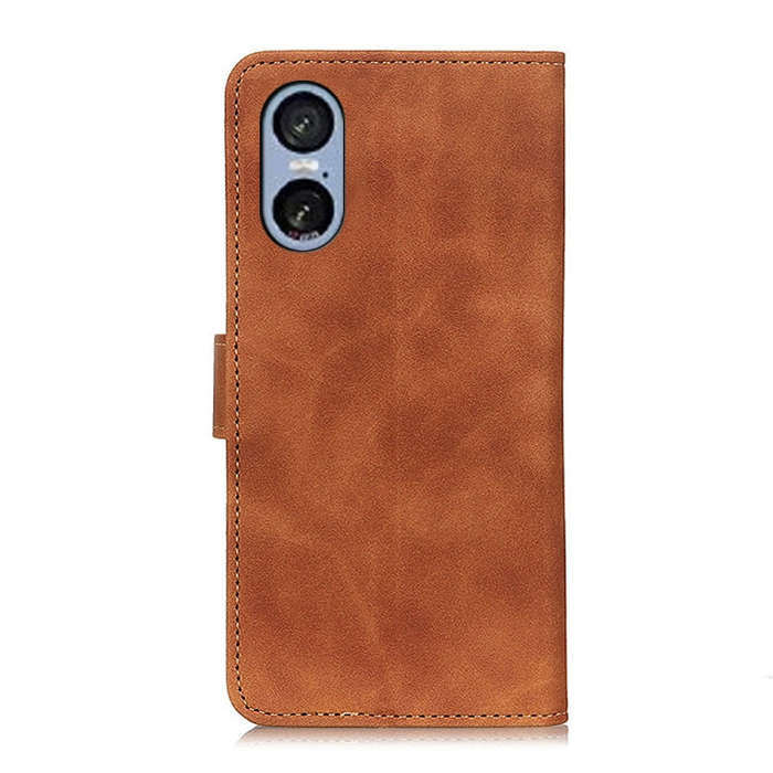 For Sony Xperia 5 VI KHAZNEH Retro Texture Horizontal Flip Leather Phone Case(Brown)