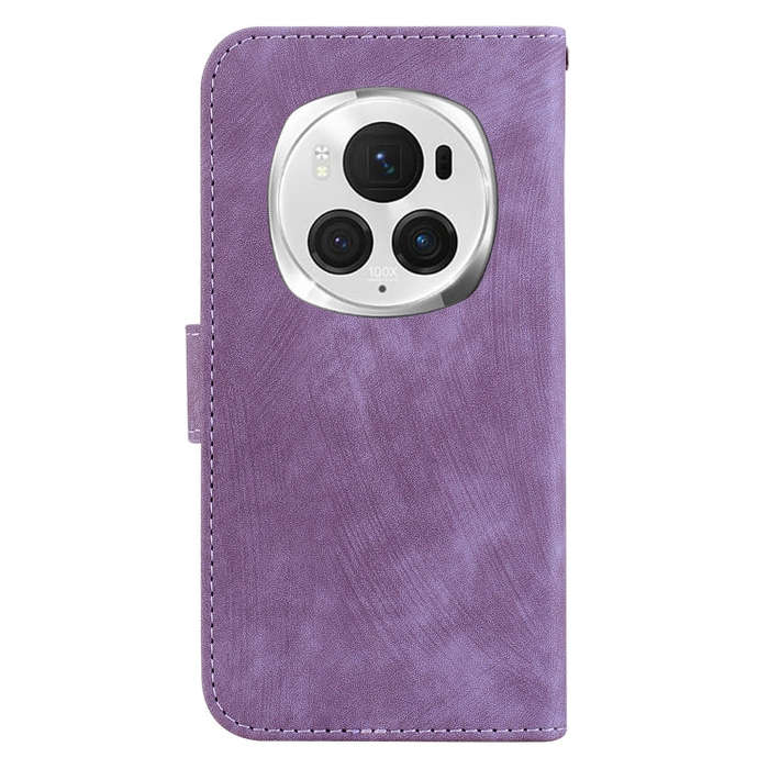 For Honor Magic6 Pro Little Tiger Embossed Leather Phone Case(Purple)
