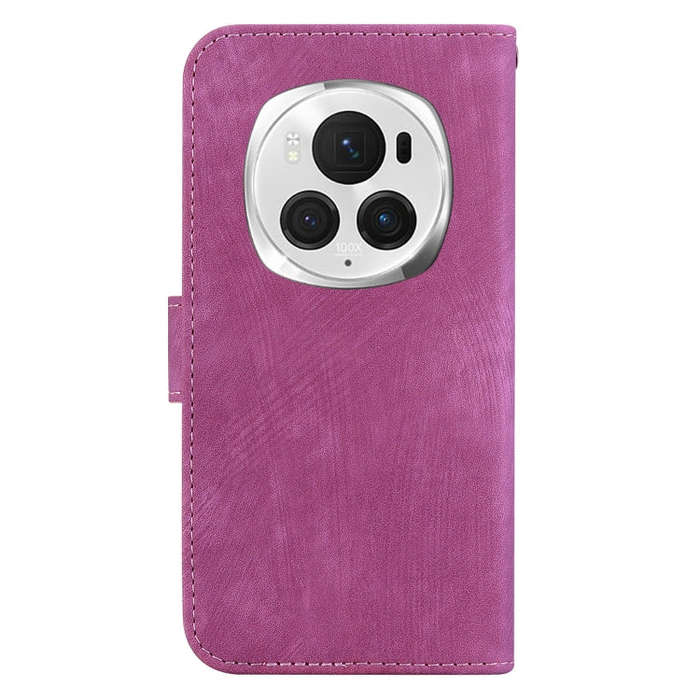 For Honor Magic6 Pro Little Tiger Embossed Leather Phone Case(Rose Red)