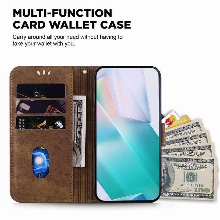For Honor 200 Little Tiger Embossed Leather Phone Case(Brown)