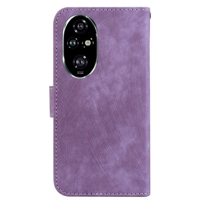 For Honor 200 Pro Little Tiger Embossed Leather Phone Case(Purple)