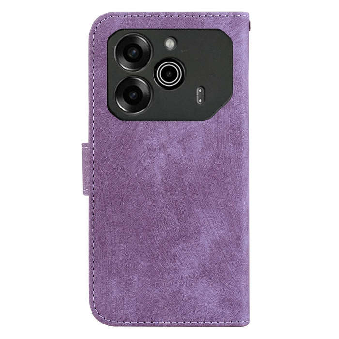 For Tecno Pova 6 / Pova 6 Pro Little Tiger Embossed Leather Phone Case(Purple)