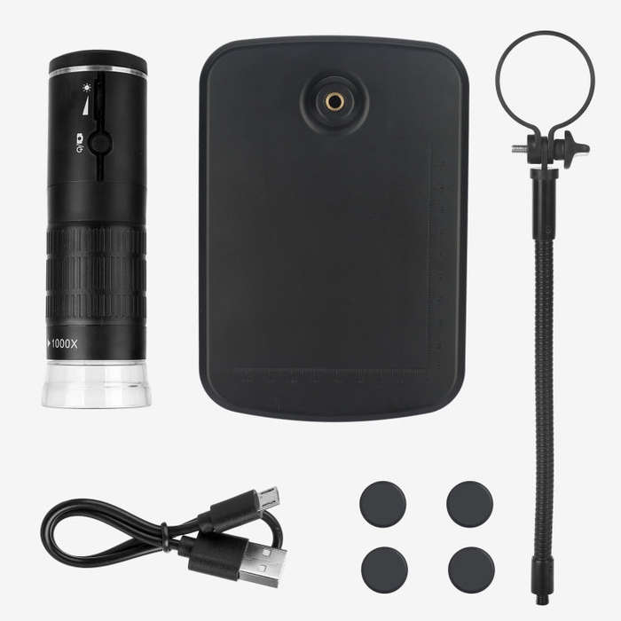 F210 1000X WiFi Digital Microscope with Helical Tube Bracket