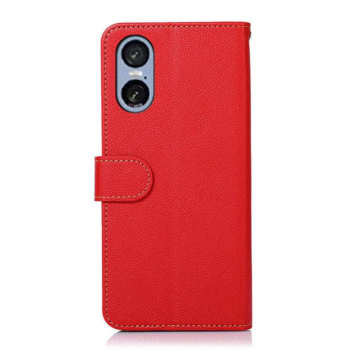 For Sony Xperia 5 VI KHAZNEH Litchi Texture Leather RFID Phone Case(Red)