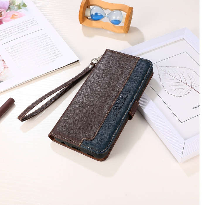 For Sony Xperia 5 VI KHAZNEH Litchi Texture Leather RFID Phone Case(Brown)