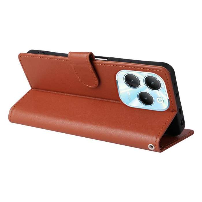 For Infinix Hot 40 / 40 Pro 3-Card Slots Multifunctional Leather Phone Case(Brown)