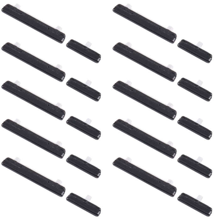 For Samsung Galaxy S21 Ultra 5G SM-G998 10pcs Power Button + Volume Control Button(Black)