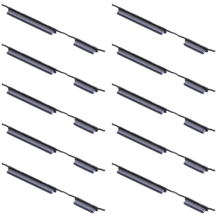 For Samsung Galaxy M10 SM-M105 10pcs Power Button + Volume Control Button(Black)