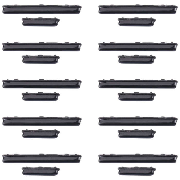For Samsung Galaxy A60 SM-A606 10pcs Power Button + Volume Control Button(Black)