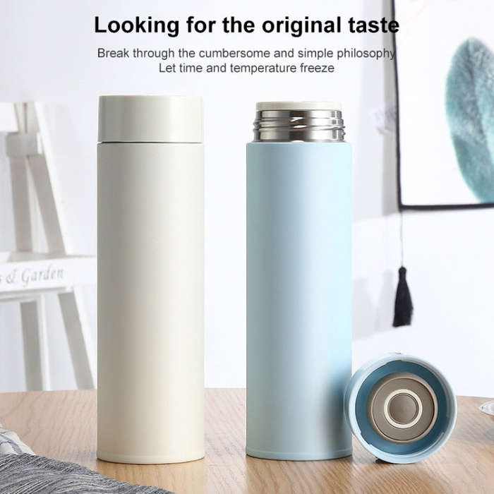 500ml 316 Stainless Steel Thermos Cup Stylish Cup(Black)