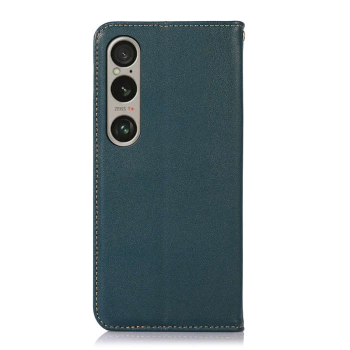 For Sony Xperia 1 VI KHAZNEH Nappa Top Layer Cowhide Leather Phone Case(Green)