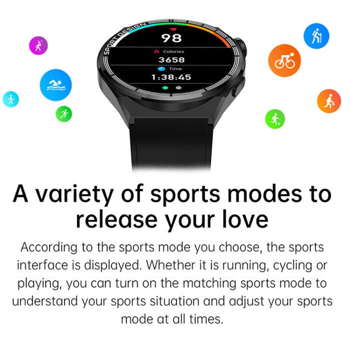 HDT MAX 1.60 inch Black Dial Milan Steel Band IP68 Waterproof Smart Watch Support Bluetooth Call(...